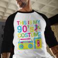 This Is My 90's Costume Retro 1990s Style Cassette Nostalgia Baseball Raglan Shirt