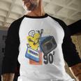 90s Retro Cassette And Walkman Nostalgia Graphic Tee Baseball Raglan Shirt