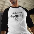 90s Survivor Retro Nostalgia Vintage Throwback Baseball Raglan Shirt
