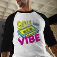 90's Vibe Retro Style Cassette Tape Nostalgia 1990s Party Premium Tri-Blend Baseball Raglan Shirt