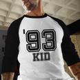 '93 Kid Perfect Vintage Retro Nostalgia Gear For Year 1993 Baseball Raglan Shirt