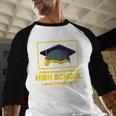 Achievement Unlocked High School Graduation Gamer Baseball Raglan Shirt