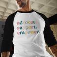 Advocate Support Empower Cute Social Worker Graduation MSW Baseball Raglan Shirt