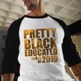 African American Girl Graduation Shirt Senior 2019 Baseball Raglan Shirt