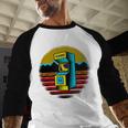 Arcade Game Machine Nostalgia Retro Gamer 80s 90s Baseball Raglan Shirt