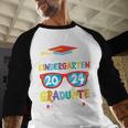 Awesome Kindergarten Graduate Looks Like 2024 Graduation Baseball Raglan Shirt