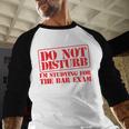 Bar Exam Law School Graduation Study T-Shirt Baseball Raglan Shirt