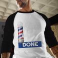 Barber Stylist Barber College Graduation Baseball Raglan Shirt