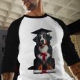 Bernese Mountain Dog Graduation Cap Graduate Training School For Men Women Girls Kids Baseball Raglan Shirt
