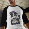 Border Collie Dog Lover Cute Anime School Graduation Men Women Kids Baseball Raglan Shirt