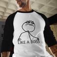 Like A Boss Rage Comic Meme Classic Internet Nostalgia Tee Baseball Raglan Shirt Like A Boss Rage Comic Meme Classic Internet Nostalgia Tee Baseball Raglan Shirt