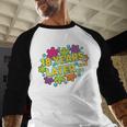 Cartoons Retro 18 Years Later Groovy Pop Art Nostalgia Baseball Raglan Shirt