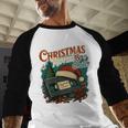 Christmas Movies Chill Retro VHS Holiday Nostalgia Baseball Raglan Shirt