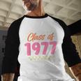 Class Of 1977 School Graduation Meetup Reunion Baseball Raglan Shirt