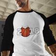 Class Of 2018 Basketball Senior Graduation Shirt Grad Baseball Raglan Shirt