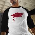 Class Of 2021 Burgundy Regalia Graduation Baseball Raglan Shirt