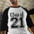 Class Of 2021 Senior 21 Cool Graduation Baseball Raglan Shirt