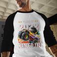 Class Of 2022 Monster Truck Graduation Cap Retro Sunset Boy Baseball Raglan Shirt