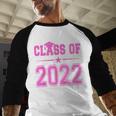 Class Of 2022 Pink Girls Shirt Graduation Baseball Raglan Shirt