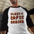 Class 2022 Senior 80s 90s Rock Retro Vintage Graduation Baseball Raglan Shirt