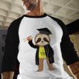 Class Of 2022 Sloth Graduation Masters College High School Baseball Raglan Shirt