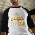 Class Of 2023 School Graduation Vintage Retro Class Of 2023 Baseball Raglan Shirt