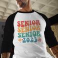 Class Of 2023 Senior 2023 Graduation Retro Seniors Baseball Raglan Shirt