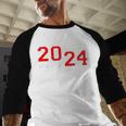 Class Of 2024 Senior Year Boys Girls School Graduation Baseball Raglan Shirt