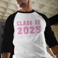 Class Of 2025 High School Graduation Date GraduateShirt Baseball Raglan Shirt