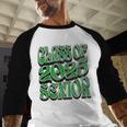 Class Of 2025 Senior Green Student Graduation Baseball Raglan Shirt