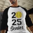 Class Of 2025 Softball Senior Graduation Graduate Women Baseball Raglan Shirt