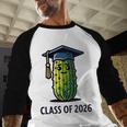 Class Of 2026 Graduation Pickle Trendy Graduate Humor Baseball Raglan Shirt