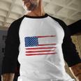 Class Of 2026 Senior Back To School American Flag Graduation Baseball Raglan Shirt