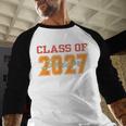 Class Of 2027 Graduation Senior Back To School 2026 Graduat Baseball Raglan Shirt