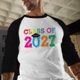 Class Of 2027 Shirt For Boys And Girls Fun 2027 Graduation Baseball Raglan Shirt
