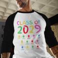 Class Of 2029 Senior Class 2029 Idea Graduation Grow With Me Baseball Raglan Shirt