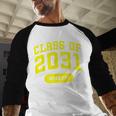 Class Of 2031 Shirts For Kindergarten Photo To Graduation Baseball Raglan Shirt