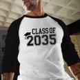 Class Of 2035 First Day Of School Graduation Baseball Raglan Shirt