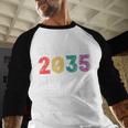 Class Of 2035 Graduation Check List Baseball Raglan Shirt