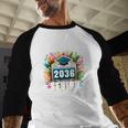 Class Of 2036 Graduation School Vintage Senior 2036 Baseball Raglan Shirt