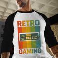 Classic Retro Gaming Nostalgia Baseball Raglan Shirt