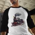 Classic Steam Train Enthusiasts Nostalgia For Train Lovers Baseball Raglan Shirt Classic Steam Train Enthusiasts Nostalgia For Train Lovers Baseball Raglan Shirt