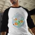 Clownfish Anemonefish Bubbles Water Frutiger Aero Y2K Style Baseball Raglan Shirt