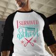 Cosmetology Graduation Tee I Survived Cosmetology School Baseball Raglan Shirt