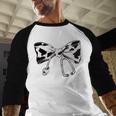 Cow Print Bow And Stethoscope Nurse RN Graduation Coquette Baseball Raglan Shirt