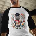 Cute Graduation Zebra Holding DiplomaShirt Baseball Raglan Shirt