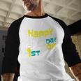 Cute Happy Last Day Of 1st Grade Shirt Kids Graduation Baseball Raglan Shirt