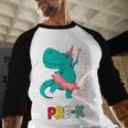 Cute Magical Ballerina Dino Unicorn Pre-K Graduation Baseball Raglan Shirt