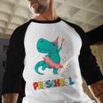 Cute Magical Ballerina Dino Unicorn Preschool Graduation Baseball Raglan Shirt