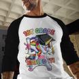 Dabbing 1st Grade Unicorn Graduation Class Of 2021 Nailed It Baseball Raglan Shirt